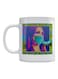 Arabic Quote Printed Mug White/Blue/Purple