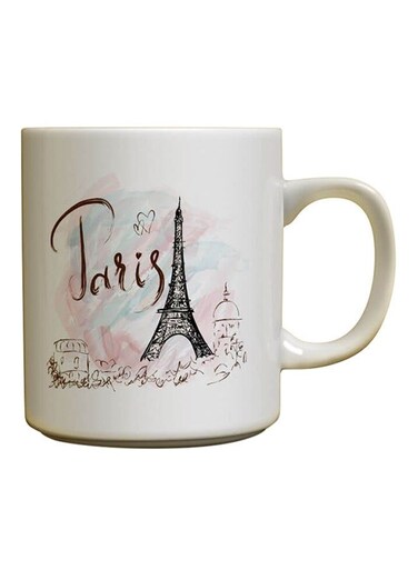 Paris Design Ceramic Mug Multicolor