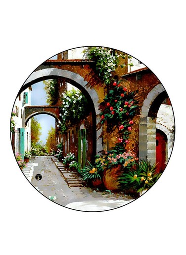 Vintage Art Printed Fridge Magnet Multicolour