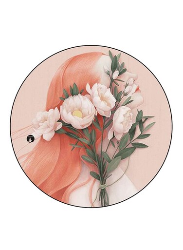 Girl Printed Fridge Magnet Multicolour