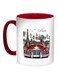 Paris Printed Coffee Mug Red/White/Black 11ounce