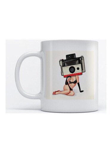 Mug Old Camera For Coffee And Tea White
