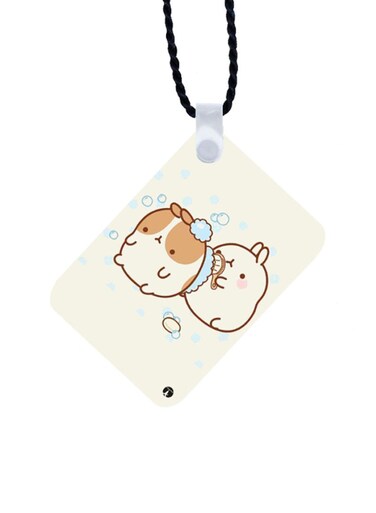 Rabbits Printed Car Mirror Pendant