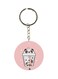 Double Sided Panda Themed Printed Keychain