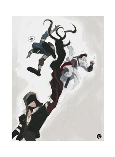 Video Game Assassin's Creed Metal Plate Poster Multicolour 15x20centimeter