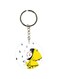 Double Sided Child In Rain Printed Keychain