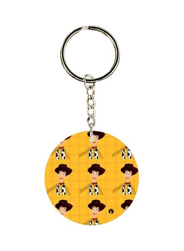 Cartoon Printed Double Sided Keychain