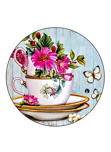 Vintage Art Printed Fridge Magnet Multicolour
