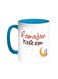 Ramadan Kareem Printed Coffee Mug Turquoise/White 11ounce