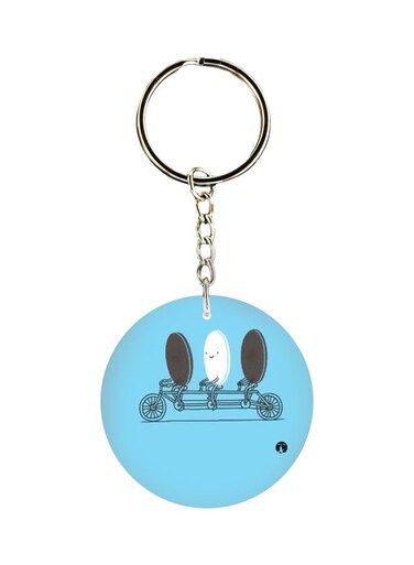 Cartoon Printed Single Sided Keychain