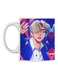 Anime Printed Mug White/Blue/Pink