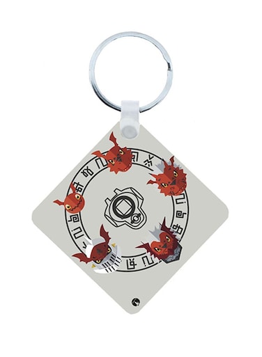 Digimon Anime Wooden Keychain