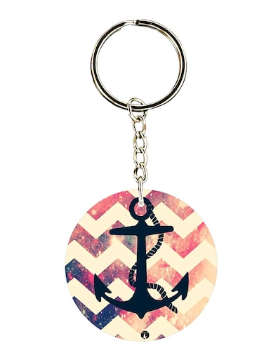 An Anchor Double Side Printed Keychain