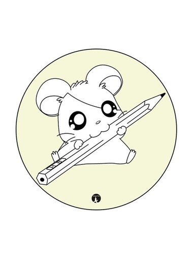 Anime Hamtaro Printed Fridge Magnet Multicolour