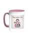 Happy Mother's Day Printed Coffee Mug Pink/White 11ounce