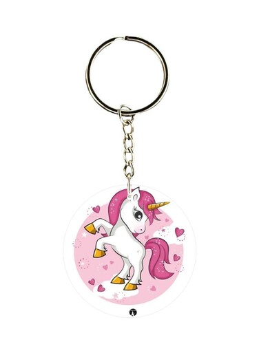 Unicorn Horse Printed Pocket Keychain