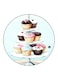 Cupcakes Printed Fridge Magnet Multicolour