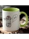 1pc Funny Arabic Coffee Mug with Beard Design - 11oz/360ml Cup, Dishwasher Safe Arabic Gift for Men, Middle Eastern Culture Fans - Office, Home, or Arabic Language Learners Mug, Home Drinkware,