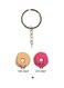 Donuts Printed Double-Sided Keychain