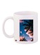 Nature Printed Coffee Mug White/Pink/Blue 11ounce
