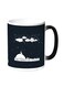 Moon And Stars Printed Coffee Mug White/Black 11ounce
