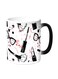 Makeup And Fashion Printed Coffee Mug White/Black 11ounce