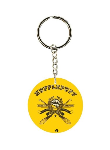Hufflepuff Hogwarts Printed Keychain