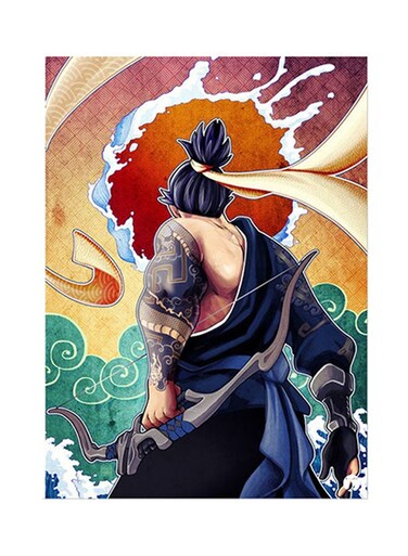 Video Game Overwatch Metal Plate Poster Multicolour 15 x 20cm