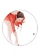 Woman Printed Fridge Magnet Multicolour