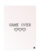 Metal Plate Of English Phrases Poster Pink/Black