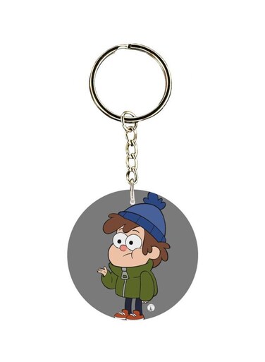 Double Sided Cartoon Printed Keychain