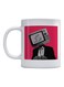 Art Printed Mug White/Pink/Black