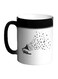 Musical Instrument Printed Color Changing Coffee Mug Black 325ml