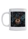 Monkey Printed Coffee And Tea Mug White/Black/Beige