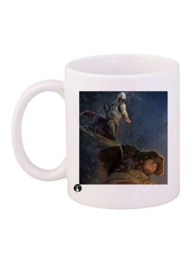Assassin's Creed Printed Coffee Mug White/Blue/Black