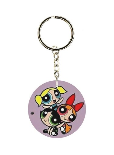 Cartoon Printed Single Sided Keychain