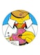The Simpsons Printed Fridge Magnet Round Multicolour