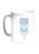 Cartoon Ice Cream Printed Coffee Mug Blue/White/Red