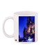 Castle Printed Coffee Mug White/Blue/Black 11ounce