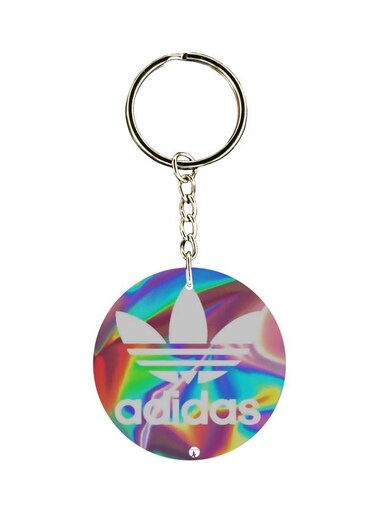 Adidas Logo Printed Dual Sided Keychain