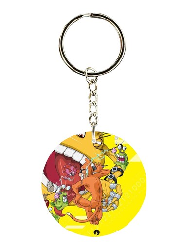 Anime Digimon Printed Keychain