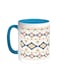 Traditional Ramadan Decoration Printed Coffee Mug Turquoise/White 11ounce