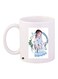 Anime Girl Printed Coffee Mug White/Blue/Green 11ounce