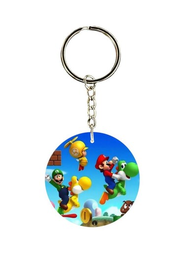 Cartoon Printed Double Sided Keychain