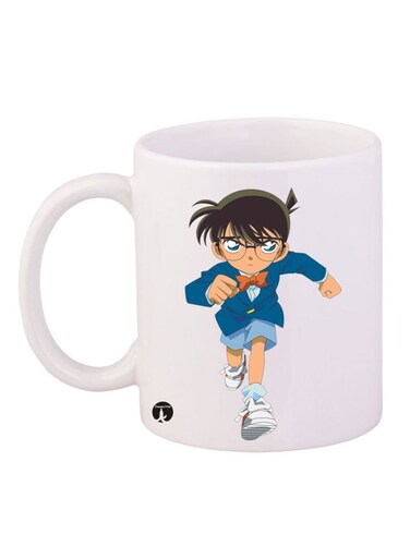 Anime Detective Conan Mug White/Blue/Black 12ounce