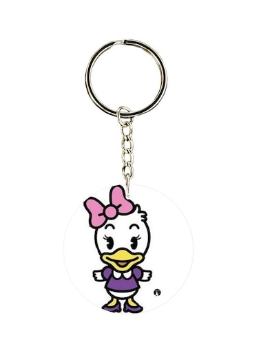 Cartoon Printed Double Sided Keychain
