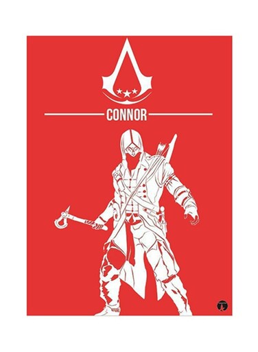Video Game Assassin's Creed Metal Plate Poster Multicolour 15x20centimeter