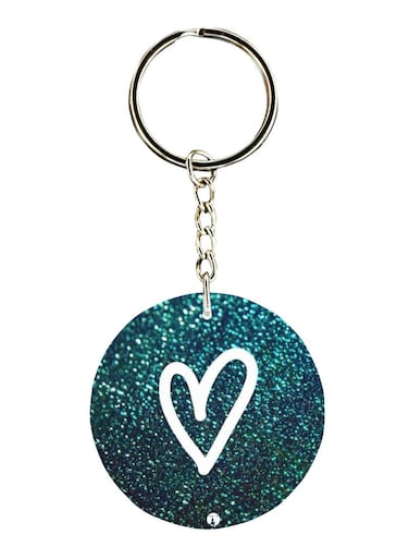 Heart Printed Keychain