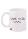 Game Over Printed Coffee Mug White/Black 11ounce
