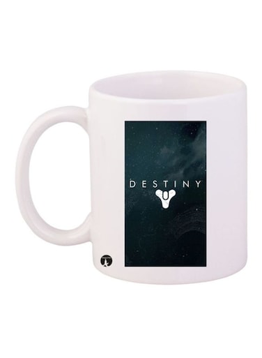 The Video Game Destiny Printed Mug White/Black Standard Size